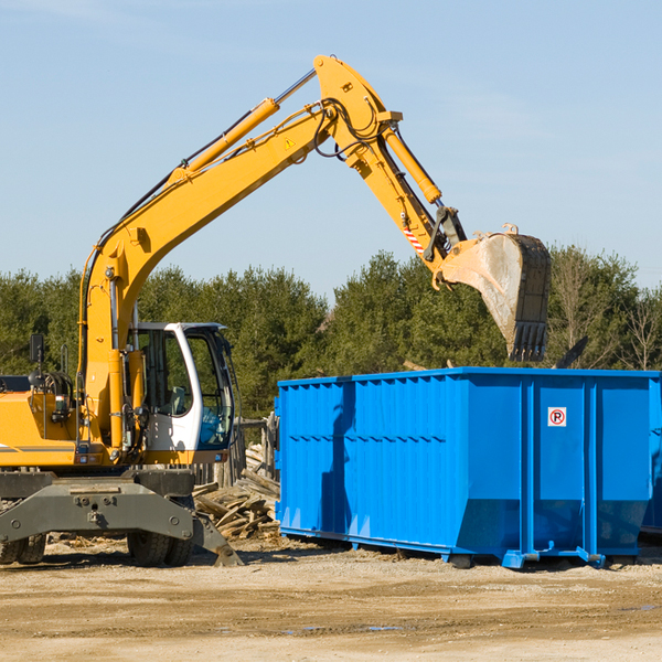 can i rent a residential dumpster for a construction project in Burlingham